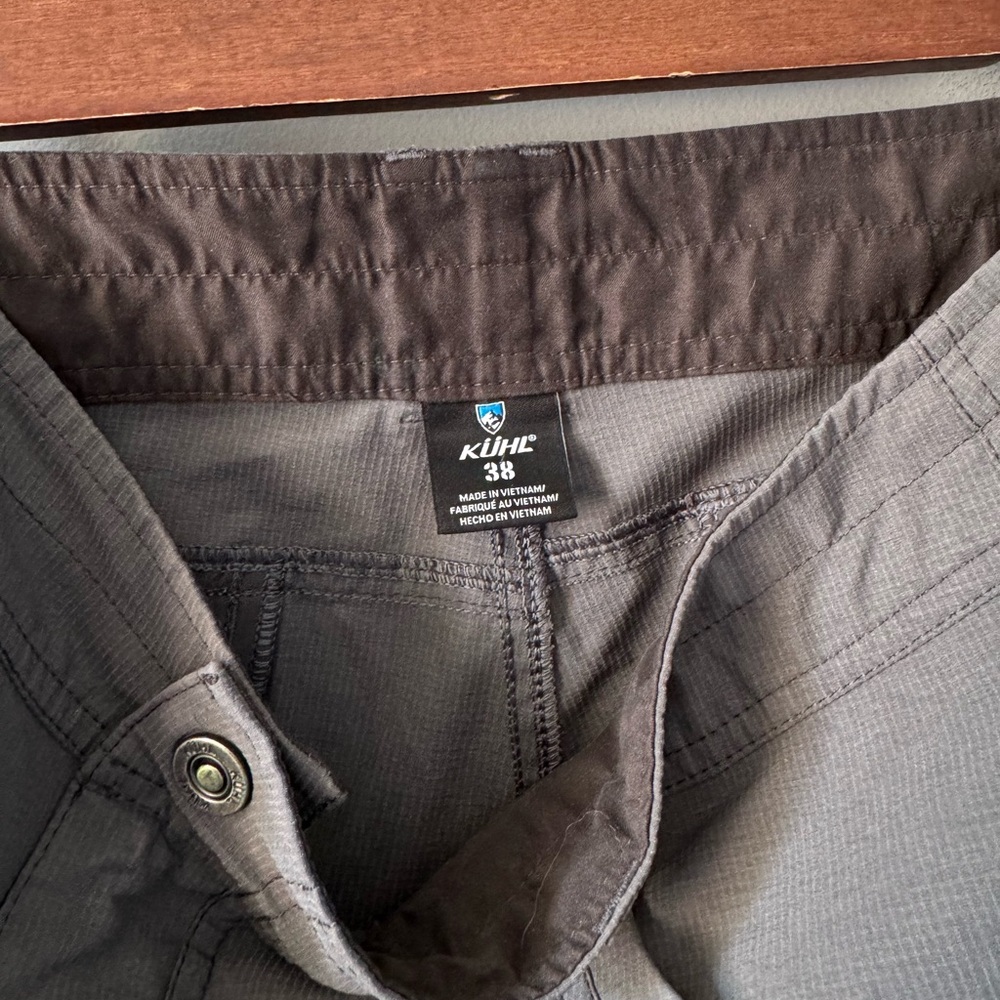 Kuhl Renegade Shorts Mens 38 koal Lightweight Performance Outdoor Hiking - Picture 8 of 9